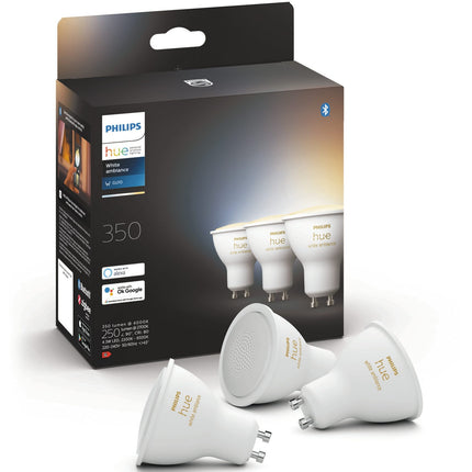Hue White Ambiance GU10 3 ks