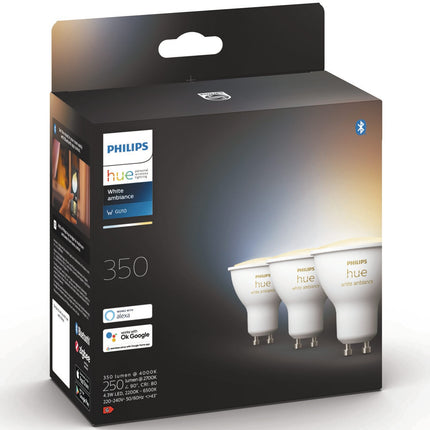 Hue White Ambiance GU10 3 ks