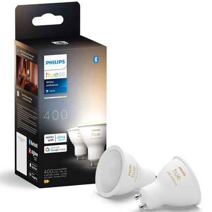 Hue White Ambiance GU10 400lm 2 ks