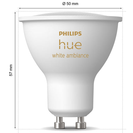 Hue White Ambiance GU10 400lm 2 ks