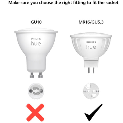 Hue White Ambiance GU5.3 MR16 12V 400lm 1er-Pack