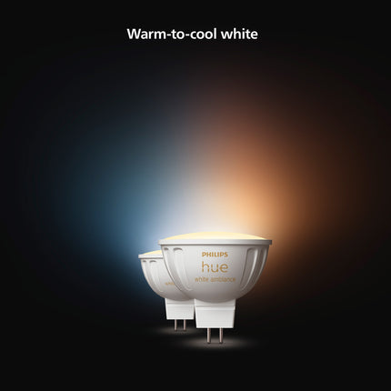 Hue White Ambiance GU5.3 MR16 12V 400lm 2er-Pack