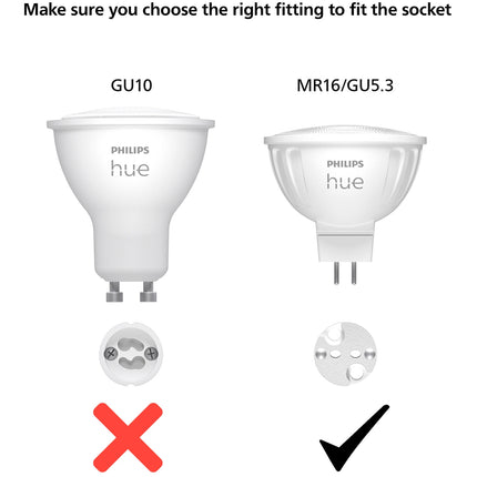 Hue White Ambiance GU5.3 MR16 12V 400lm 2er-Pack