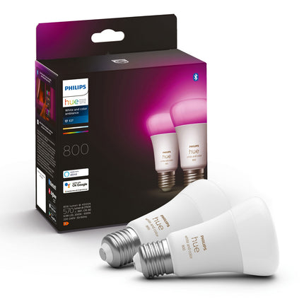 Hue White Color Ambiance E27 800lm 2 ks