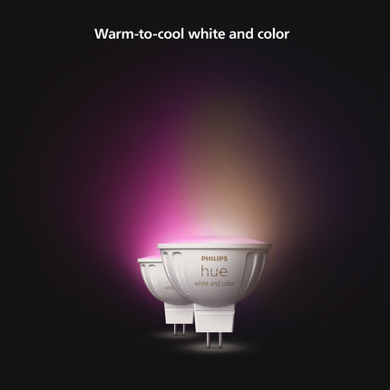 Hue White Color Ambiance GU5.3 MR16 12V 400lm 2 ks