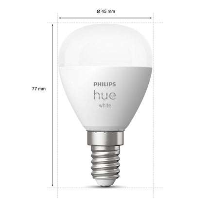 Hue White E14 P45 Globe 2 ks