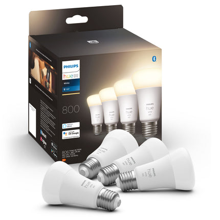 Hue White E27 A60 800lm 4 ks