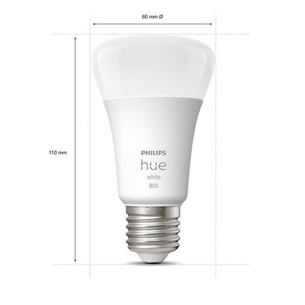 Hue White E27 A60 800lm 4 ks