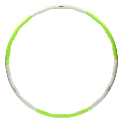 Hula hoop 100cm, fitness kruh zelená-šedá