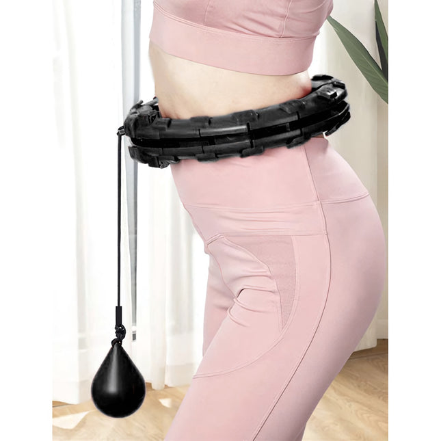 Hula hoop s masážními výstupky + závaží Trizand 25208