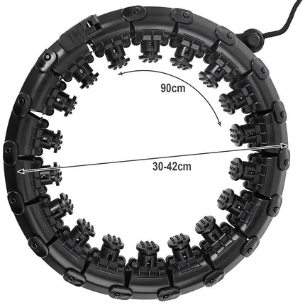 Hula hoop with massager + weight Trizand 25208