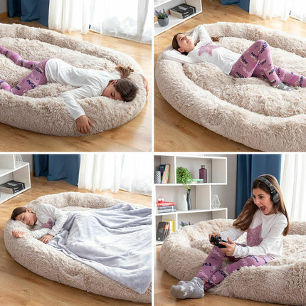Menschliches Hundebett XXL InnovaGoods Beige
