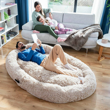 Menschliches Hundebett XXL InnovaGoods Beige