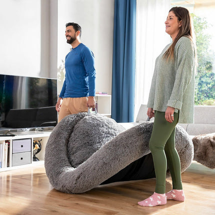 Pelíšek pro lidi XXL InnovaGoods šedý