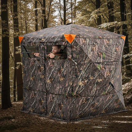 Hunting Blind, 4-5 Person See-Through, 270-Degree View, Bag