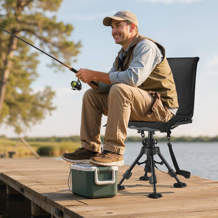 Hunting Chair – 360 Silent Swivel, Foldable, 158 kg