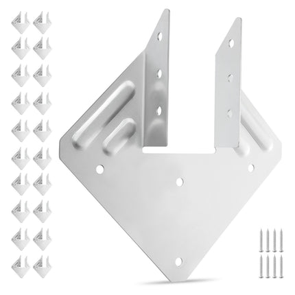 Hurricane Ties for Rafters, 25-Pack, 5.31 x 1.57 in