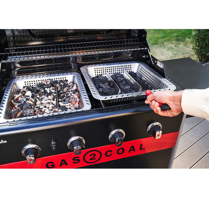 Hybrid Grill Gas2Coal 4 Burners, Gas and Charcoal
