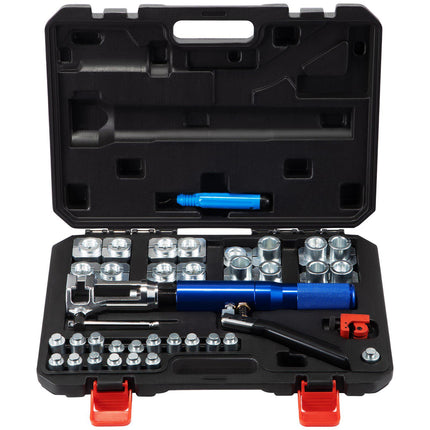 Hydraulic Flaring Tool Kit, 45 Double, 3/16–1/2, 30-Pc