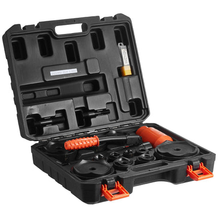 Hydraulic Knockout Punch Set, 15 Ton, 10 Dies 1/2-4 in