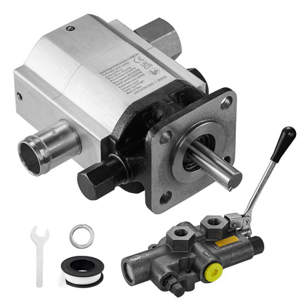Hydraulic Log Splitter Pump Kit, 16 GPM 2-Stage, Valve