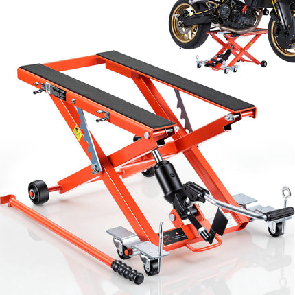 Hydraulic Motorcycle Lift Jack, 499 kg, 120-385 mm