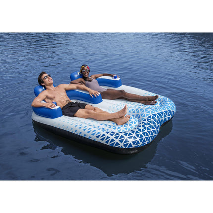 Nafukovací lehátko Hydro Force Indigo Wave Double Lounge 1.96m