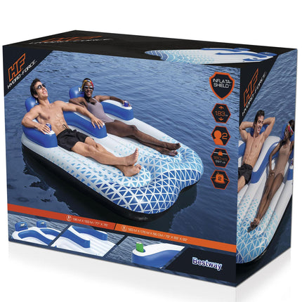 Nafukovací lehátko Hydro Force Indigo Wave Double Lounge 1.96m