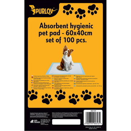 Hygienic underlay 60x40cm 100pcs. Purlov 21599