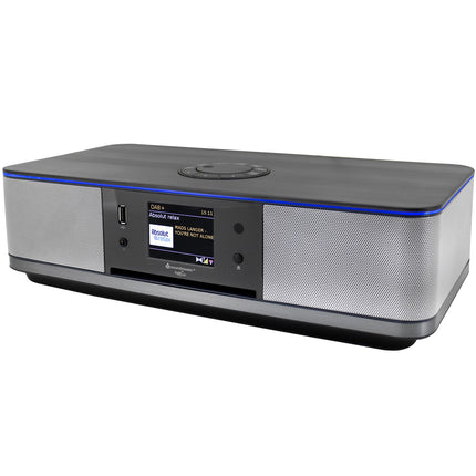 ICD2023SW stereo hudební systém s WLAN internetovým/DAB+/FM rádiem, CD/MP3, USB, Bluetooth®, LED světlo