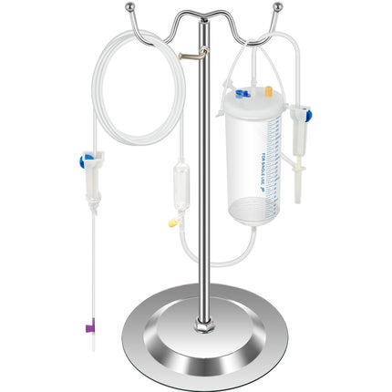 IV Practice Arm Kit, Dark Skin PVC, Adjustable Stand