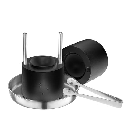 Ice Ball Press Kit, 2.4 in Ice Sphere, Aviation Aluminum, Black