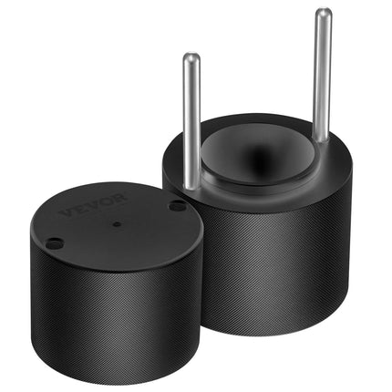Ice Ball Press Kit, 2.4 in Ice Sphere, Aviation Aluminum, Black