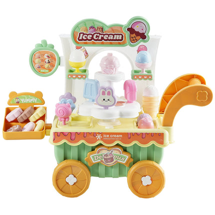 Ice Cream Cart Toy Set, 27-Piece, Lights and Sounds, Ages 3+