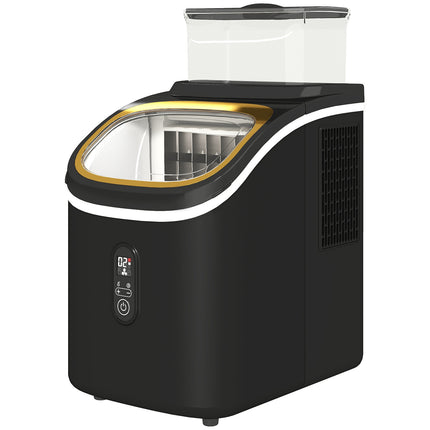 Výrobník ledu, 15kg/24h, nádržka 1.5L, LED displej, černý