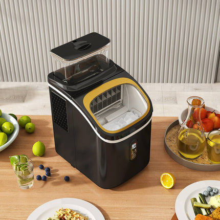 Výrobník ledu, 15kg/24h, nádržka 1.5L, LED displej, černý