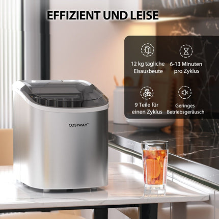 Výrobník ledu 2.2 L s kulatými kostkami ledu, 24.5 x 35.5 x 32 cm, splitters
