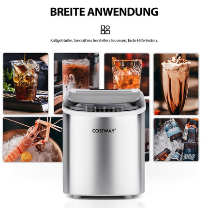 Výrobník ledu 2.2 L s kulatými kostkami ledu, 24.5 x 35.5 x 32 cm, splitters
