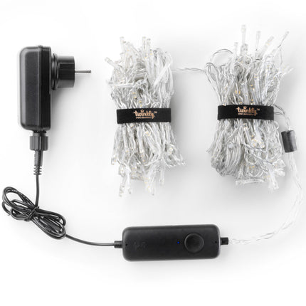 Světelné rampouchy Icicle, 190 AWW LED, Gen.II, IP44, Gold Edition
