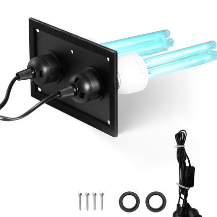 In-Duct UVC HVAC Air Purifier, 50W, 2 Bulbs