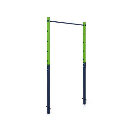 In-Ground Pull Up Bar Station with 5 Adjustable Heights, Blue, 110 kg