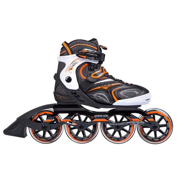In-Line Skates, Black-Orange, Size 40