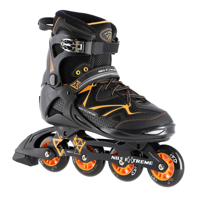 Inline skates, zwart/oranje, maat 40