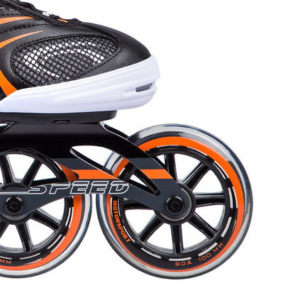 In-Line Skates, Black-Orange, Size 41