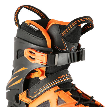 In-Line Skates, Black-Orange, Size 43