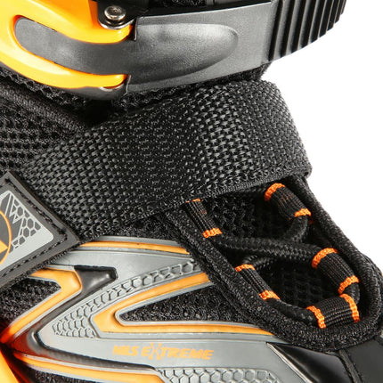 In-Line Skates, Black-Orange, Size M (35-38)
