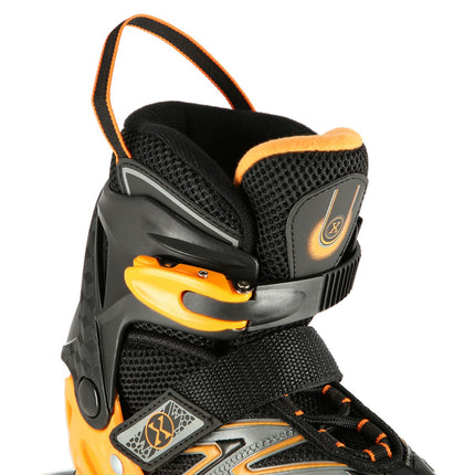 In-Line Skates, Black-Orange, Size M (35-38)