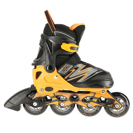 In-Line Skates, Black-Orange, Size M (35-38)