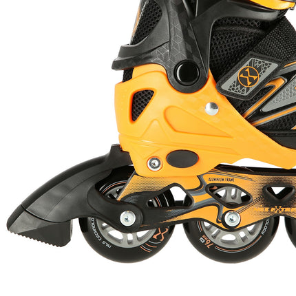 In-Line Skates, Black-Orange, Size M (35-38)