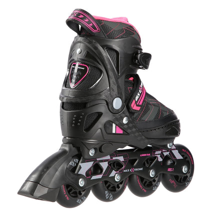 In-Line Skates, Black/Pink, Size L (39-42)